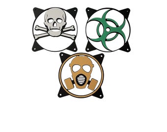 Cubierta de ventilador para PC con flujo radiactivo, 120 mm, para caja de juegos