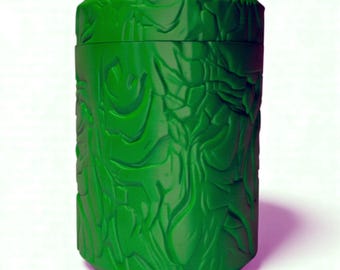 Vassel Ignis / Colección de tarros de almacenamiento y organizadores de escritorio con textura 3D. Contenedores de PLA de estilo gótico moderno.