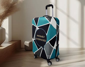Bagageskydd med överpackad design | Stretchigt resväskeskydd | Tvättbart reseskydd | Flera storlekar | Tillverkad i EU