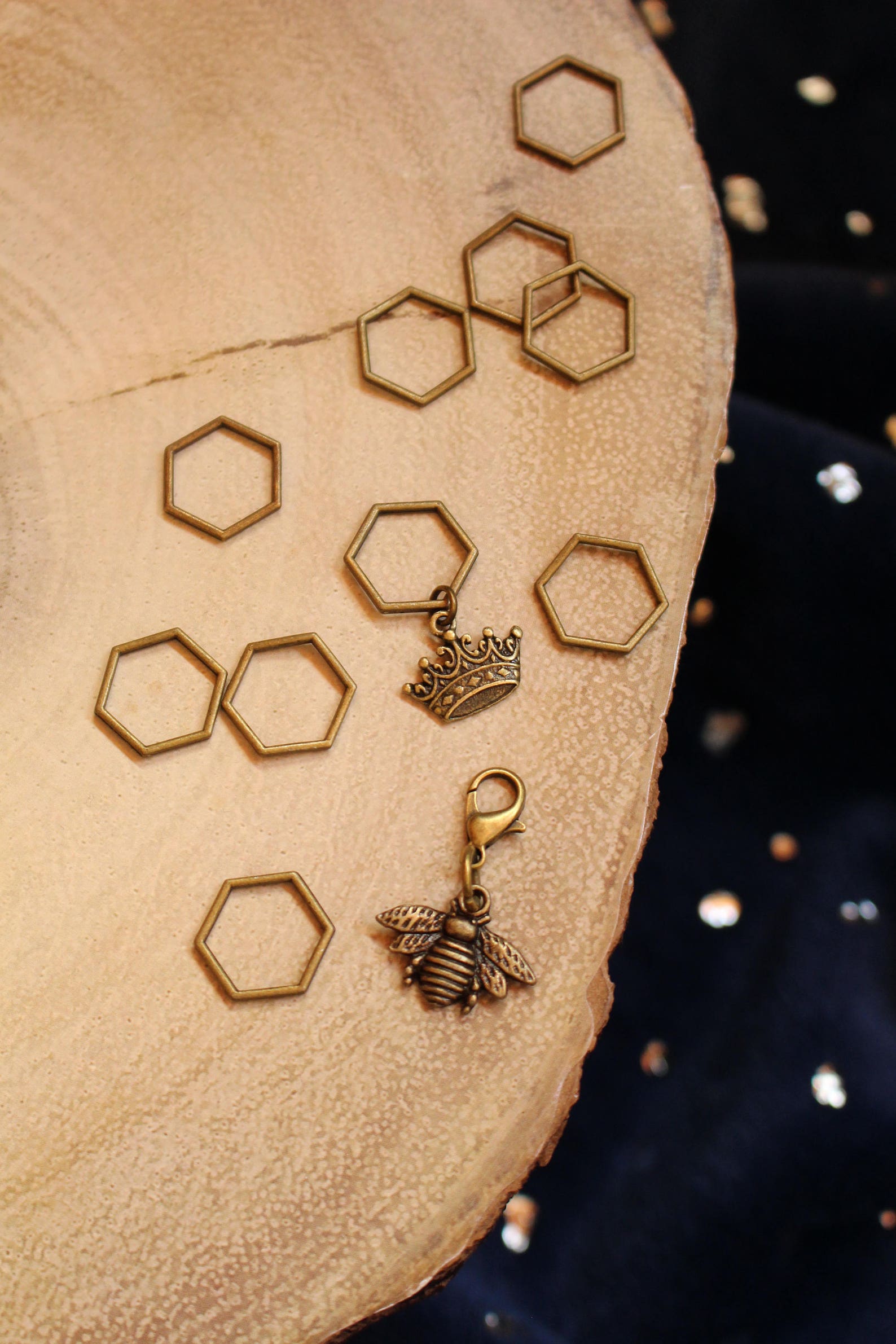 Medium Queen Bee Stitch Markers for Knitting Etsy