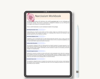 Narcissism Workbook | Digital PDF | Boundaries & Narcissistic Relationships