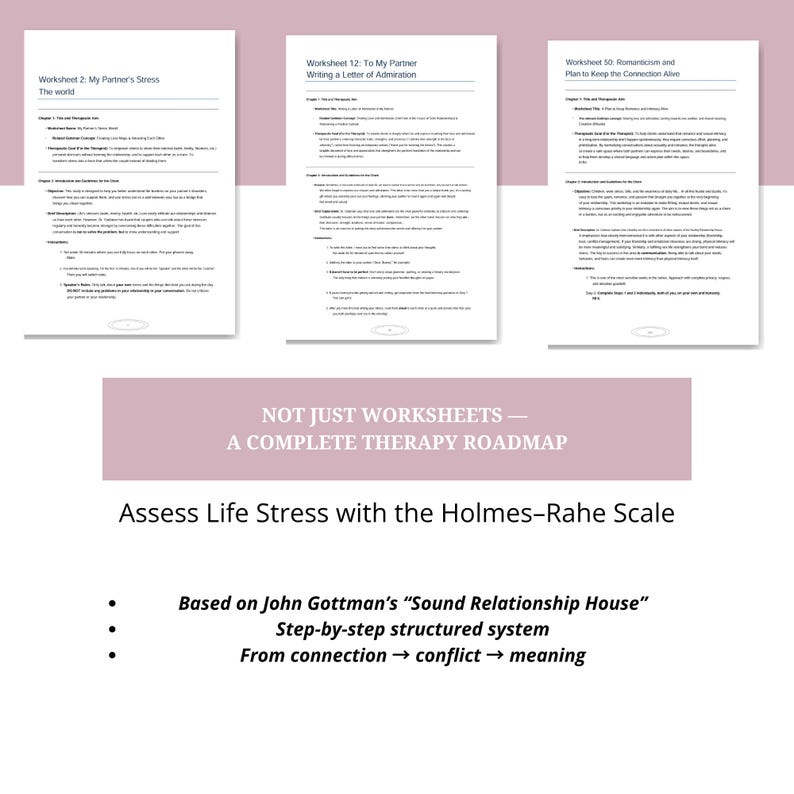 Gottman Method Couples Workbook | 50 Relationship Worksheets (PDF) - Etsy