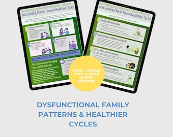 Dysfunctional Family Patterns – Therapist Intervention Guide Printable PDF