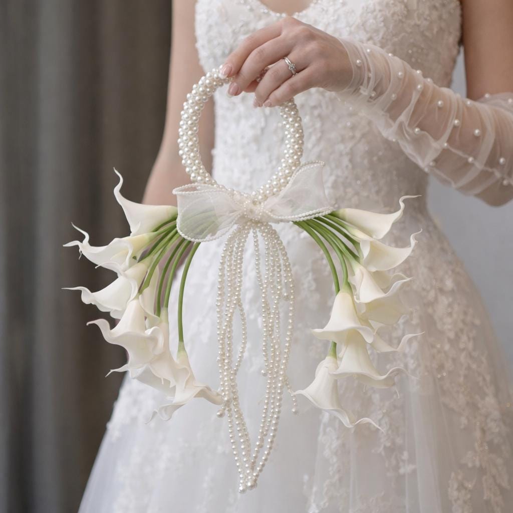 Pearl Hoop Bouquet - Etsy
