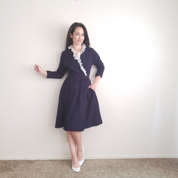 1950s Vintage Wool Jonathan Logan Dress