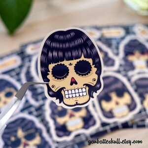 Sticker Sheet Punk x 6 Vinyl waterproof Punk Rock Vinyl Sticker Punk 77 Skull Day of the Dead Music Fan Art Stickers Ramon image 2