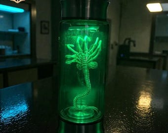 エイリアンジャー ゼノモーフ標本 フェイスハガー 胚 ガラスジャー