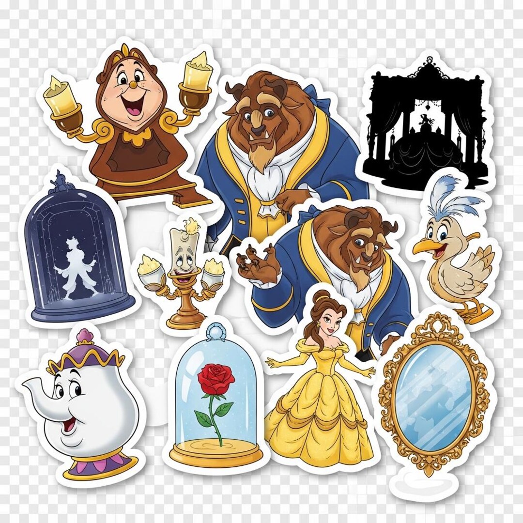 Princess Belle Clipart Bundle | Beauty and the Beast SVG, PNG (digital ...
