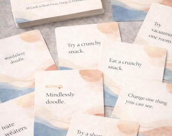ADHD Dopamine Menu Cards – Motivation and Focus Prompts (Printable PDF & Digital Version)