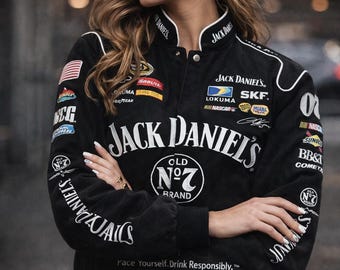 Racing Jacket Jack Daniels Adult F1 Vintage Jacket Unisex Nascar