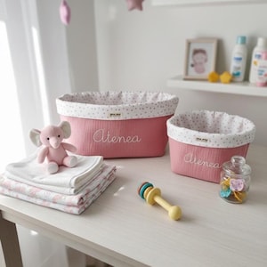 Reversible Fabric Basket Tutorial - Step-by-Step Video Tutorial - Easy Sewing - For Beginners - Baby Organizer - DIY