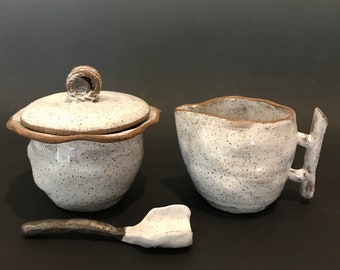 Contemporary Sugar and Creamer Set