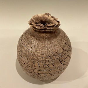 Crackle Layered Vessel