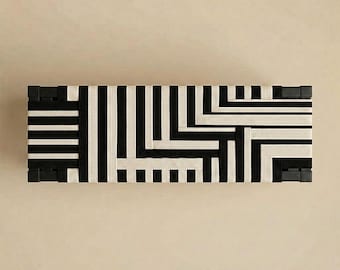 Banco tejido de estilo moderno de mediados de siglo, banco danés de cuerda, banco de entrada de roble, asiento Japandi escandinavo, banco para el pie de la cama, muebles minimalistas