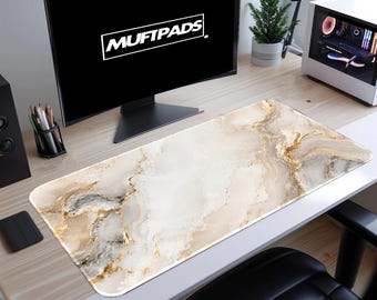 Podkładka pod mysz Muftpads Desk Mat Extended, 100% neopren, wzór marmuru