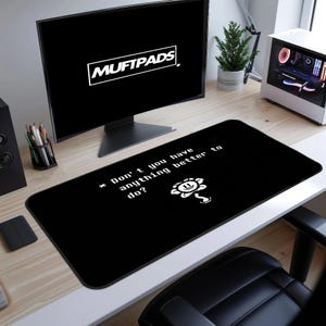 Funny Meme Mouse Pad with Quote Get Away from My Computer Desk Mat