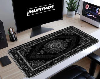 Podkładka pod mysz z perskim dywanem: Elegancka podkładka na biurko z medalionem