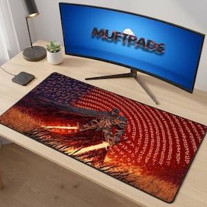 Dark Fantasy Knight förlängd musmatta, spelmatta