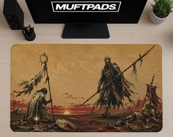 Desolate Wasteland Desk Mat Extended Mouse Pad Neoprene Medieval