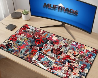 Podkładka pod myszkę Spiderman Gaming: duża XL, wzór komiksowy
