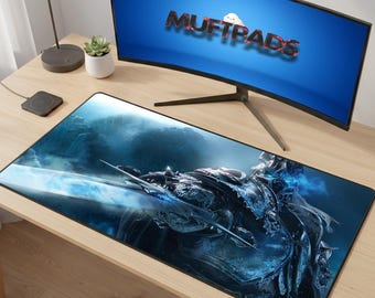 Arthas Lich King Desk Mat, World of Warcraft Gaming Mouse Pad