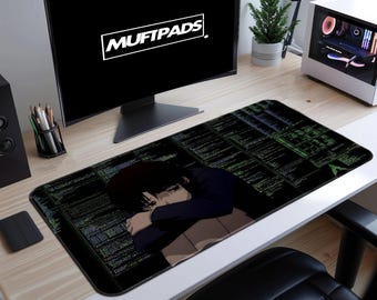 Podkładka pod mysz Lain Serial Experiment Desk Mat – Hacker Style, rozszerzona
