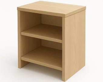 Plano de carpintería para mesita de noche escandinava (PDF)