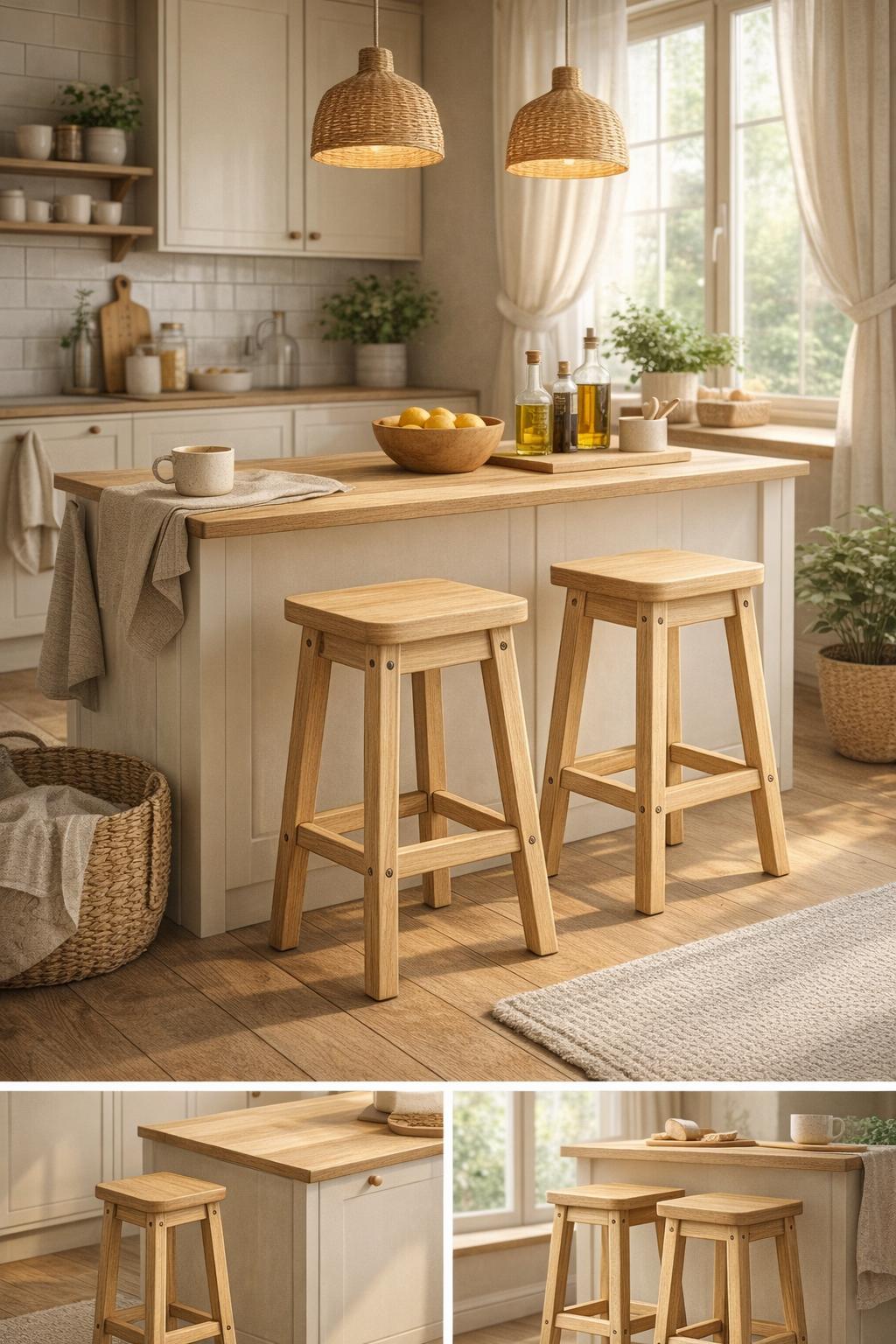 Counter Stool Woodworking Plans – DIY Scandinavian Bar Stool Plan ...