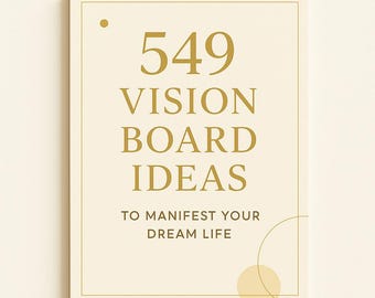 549 ideas para tableros de visión en PDF • Lista de manifestaciones navideñas • Inspiración para establecer objetivos navideños