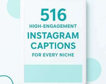 516 subtítulos de Instagram de alta interacción en PDF • Paquete de contenido para redes sociales para Navidad, Adviento, invierno y vacaciones