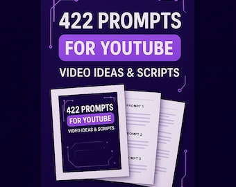 422 ideas para videos de YouTube y sugerencias de guiones en PDF • No te quedes sin contenido de video nunca más