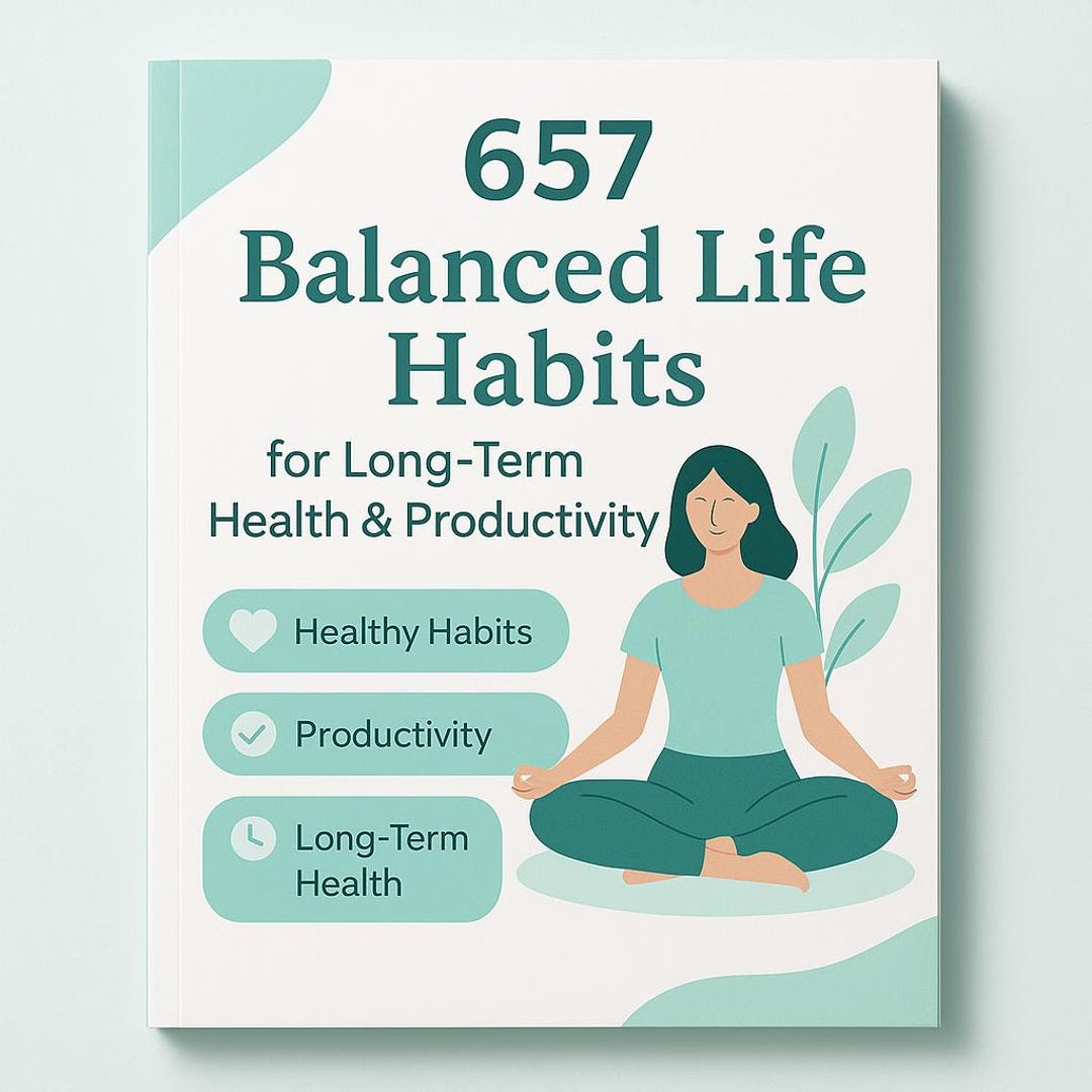 657 Balanced Life Habits PDF • Daily Habits for Long-term Health ...