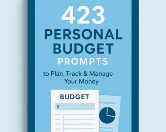 423 indicaciones para presupuestos personales en PDF • Planifique, controle y administre su dinero • Desafío financiero de Adviento de Navidad