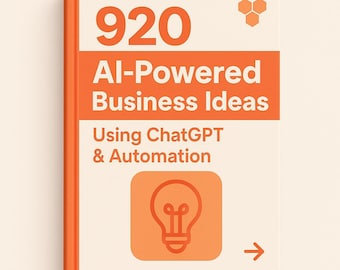 920 Ideas de Negocio con IA: ChatGPT y Automatización, Planificación de Vacaciones (PDF)