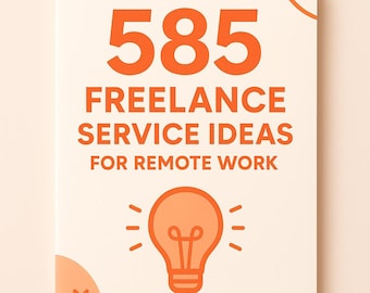585 ideas para trabajar de forma remota como freelance • Guía en PDF para nómadas digitales (descarga digital)