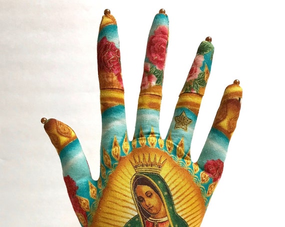 CLASSIC Sky Our Lady Guadalupe HAND-Stand ~ Jewelry Display ~ Ready to Ship!
