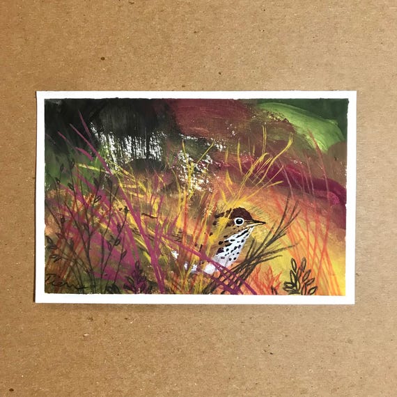 The Thicket ~ Postcard Painting #263