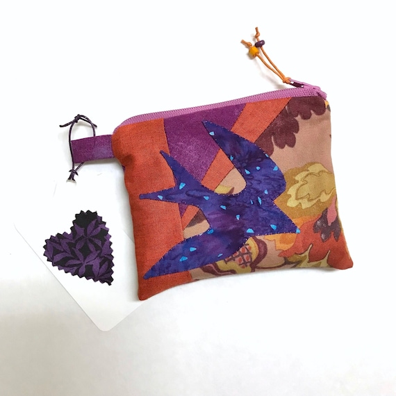 Tiny Swallow Wallet ~ Coin Card Purse ~ Ready to Ship!