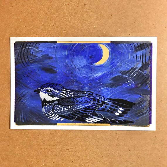 Nighthawk ~ Postcard Painting #113