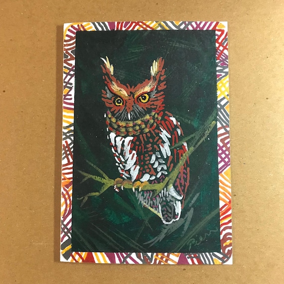 1 Screech Owl Card