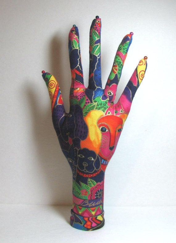 CLASSIC Laurel Burch Blue Dogs HAND-Stand Ready to Ship!