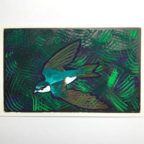 Tree Swallow ~ Postcard Painting #189
