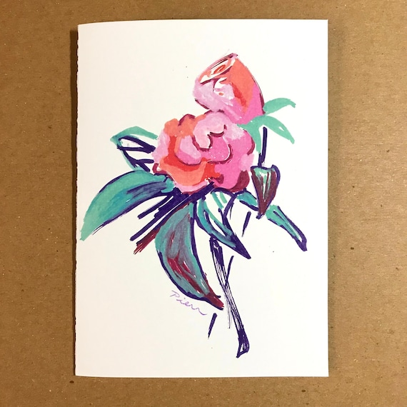 1 Rose is a Rose is a Peony Card