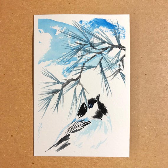 Bright Eyed ~ Postcard Painting #295