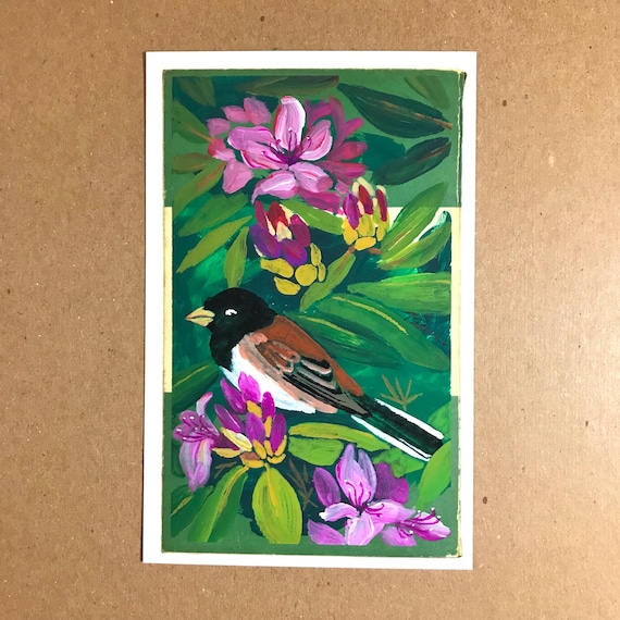 Oregon Junco ~ Postcard Painting #103