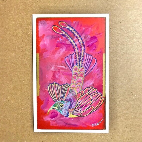 Malachite Sunbird ~ Postcard Painting #139