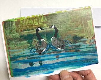 1 Canada Geese Card ~ Ready to Ship!