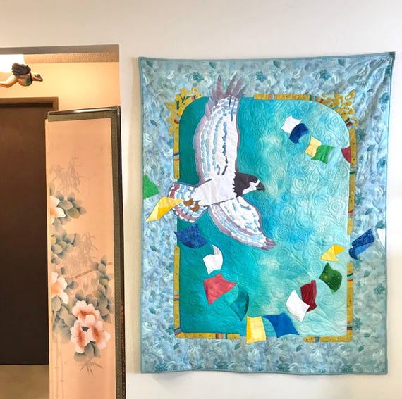 The Messenger ~ Lap Quilt Wall Tapestry