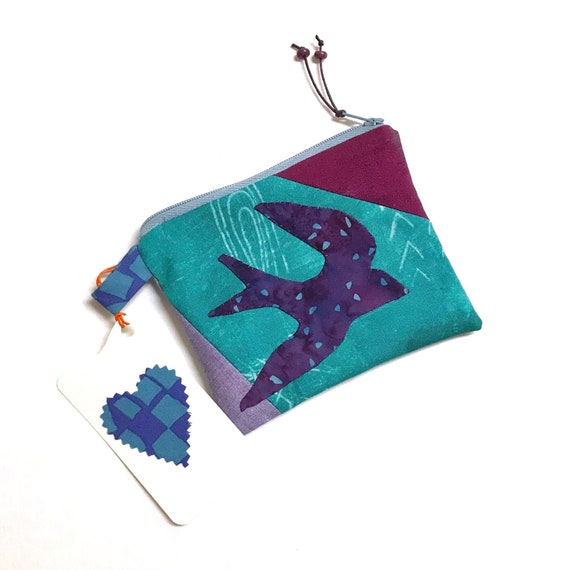 Tiny Swallow Wallet ~ Coin Card Purse ~ Ready to Ship!