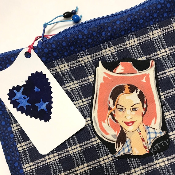 Zipper Pouch + Inside Pocket - Buckarette Kitty